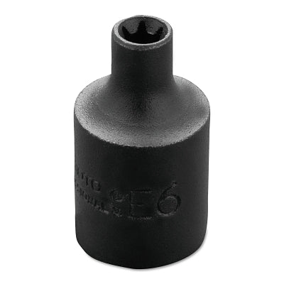 Torx Impact Sockets, 3/8 in Drive, E6 Tip