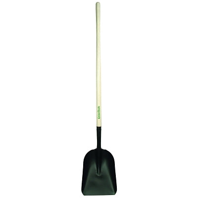 Steel Scoops, 15 1/4 in x 11 in Blade, 48 in White Ash Straight Handle
