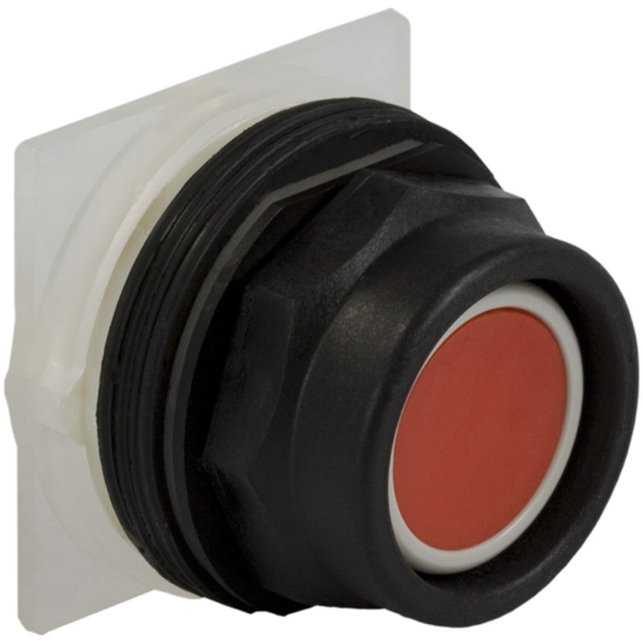 Push-button head, Harmony 9001SK, plastic, flush, red, 30mm, spring return