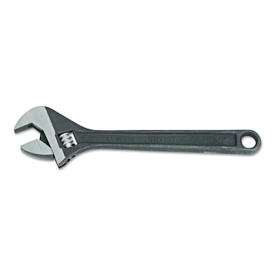 Click-Stop Protoblack Adjustable Wrenches, 8" Long, 1 1/8" Opening, Black Oxide