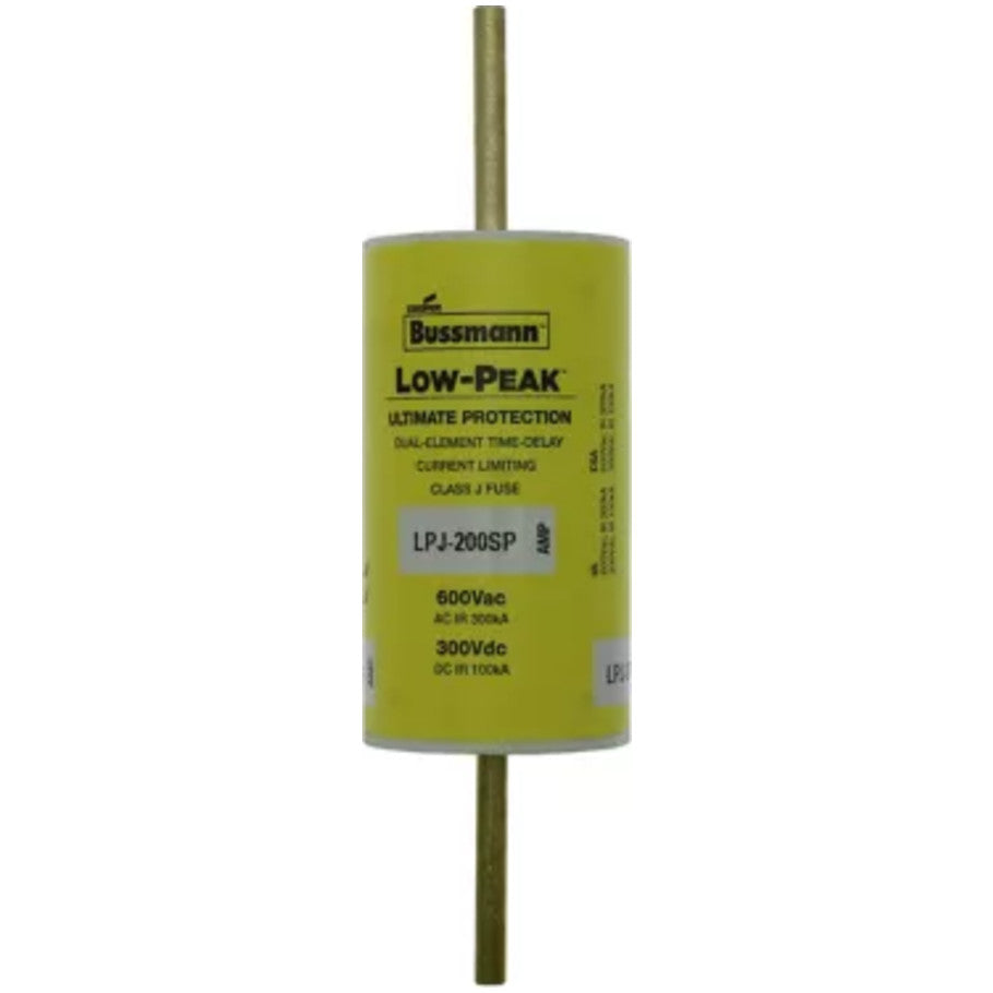 Low-Peak LPJ-SP Series Class J Time Delay Fuse, Dual-Element, Current-Limiting, 175A, 600Vac/300Vdc
