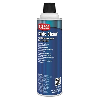 Cable Clean High Voltage Splice Cleaner, 20 oz, Aerosol Can, Unscented