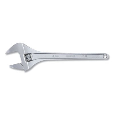 Adjustable Wrenches, 18 in Long, 2-1/16 in Opening, Satin