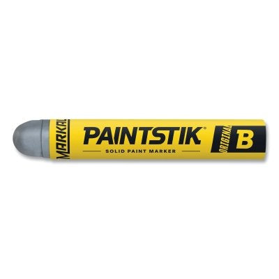 Paintstik Original B Solid Paint Marker, 11/16 in dia, 4-3/4 in L, Gray