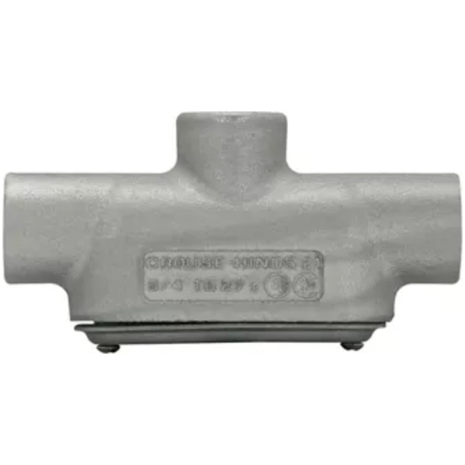 Iron Alloy Form 7 Type T Threaded Conduit Body With Cover and Gasket, 1 Inch
