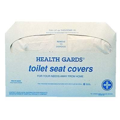 Health Gards Toilet Seat Covers, 250 per pack, Half-Fold, White