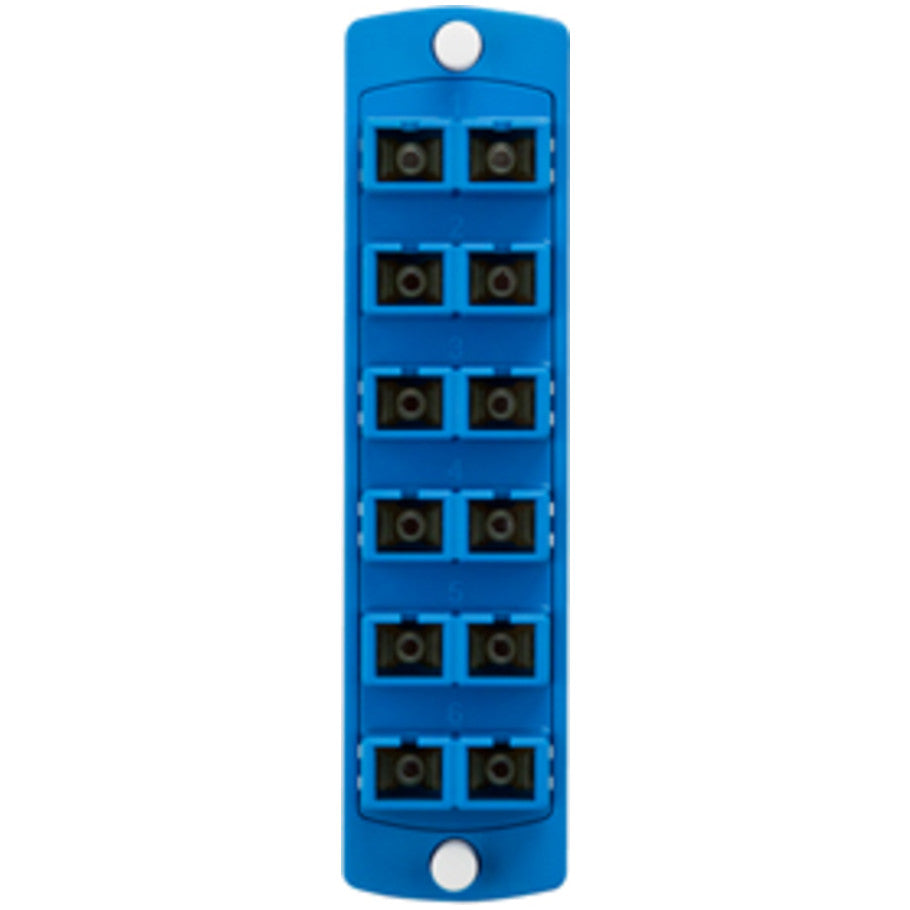 Opt-X Fiber Optic  Adapter Plate SM  12 Fiber SC -Blue
