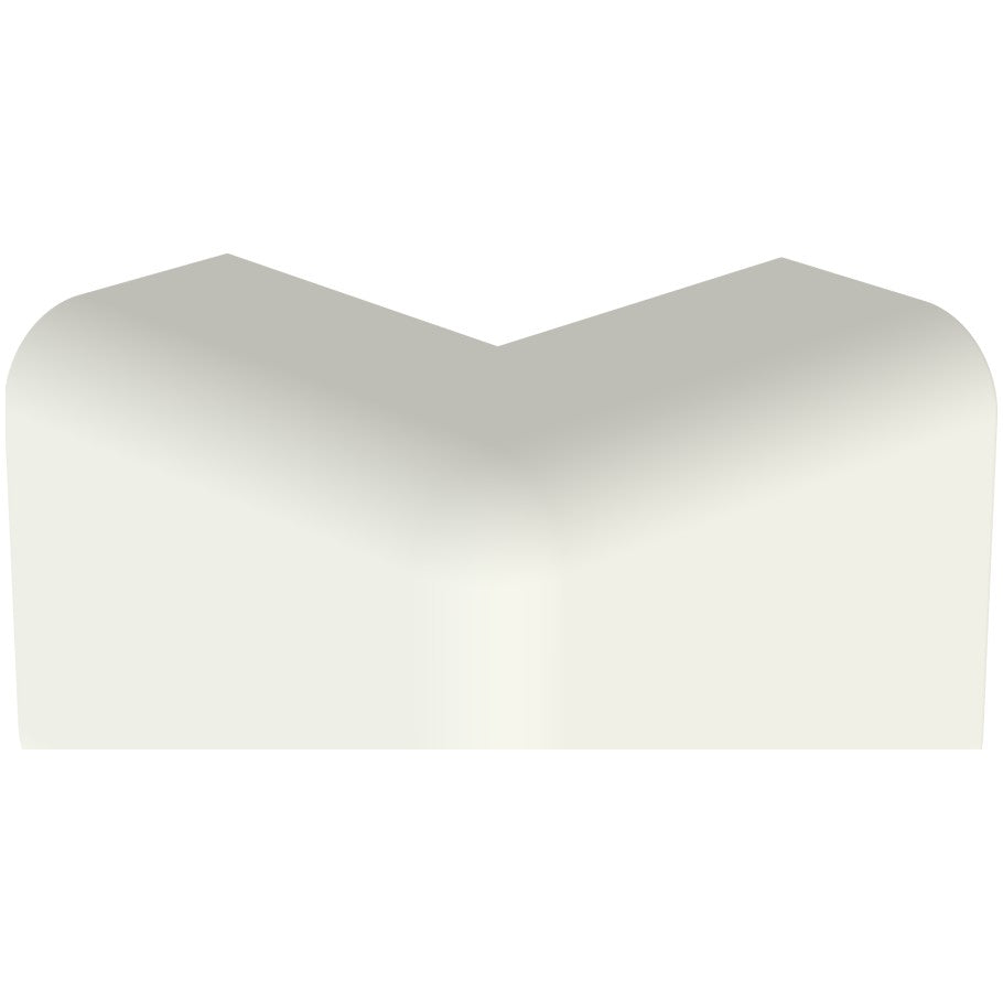 Surface Raceway, LD3 Low Volt. O/S Cnr Fitting, Off-White