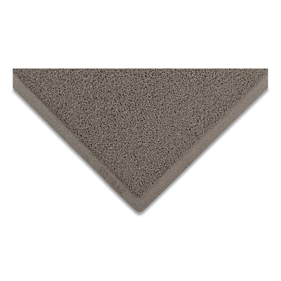 Wayfarer Quick-Dry Spaghetti Entrance Mat, 3/8 in x 4 ft W x 6 ft L, Vinyl Looped/Backing, Gray