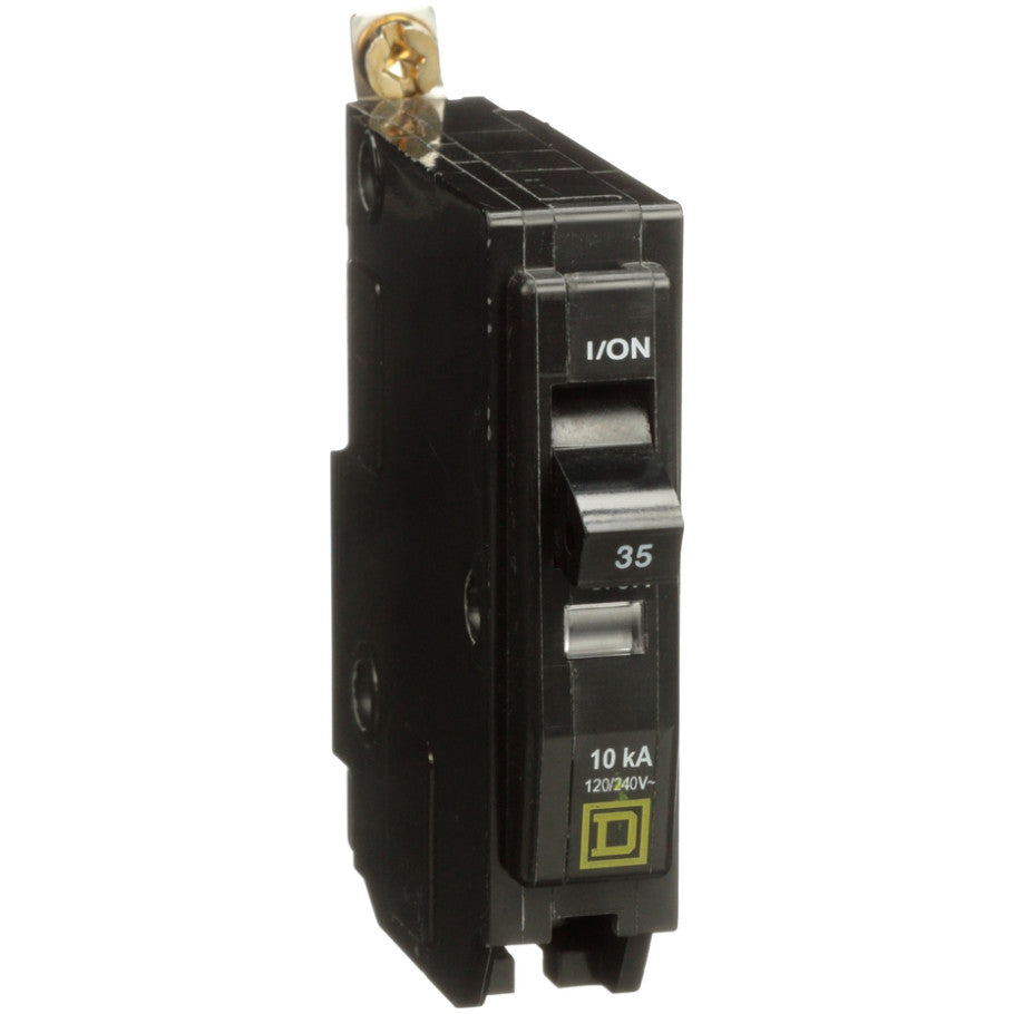 QOB Miniature Circuit Breaker, Bolt On, 1 Pole, 35A, 120/240V, 10kA