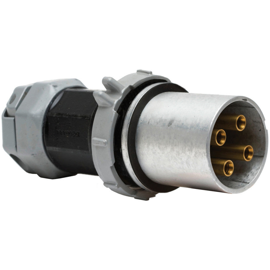 Insulgrip Pin and Sleeve Plug, Watertight, 200A, 600VAC/250VDC, 3P4W, Style 2, Aluminum
