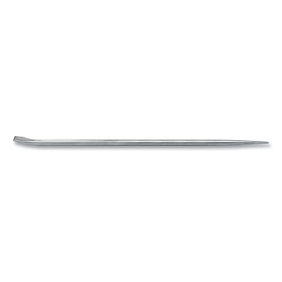 Plated Jimmy Bar, 30 in L, 7/8 in W Curved Tip, Metal