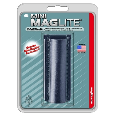 Holster, Flapless, For Use With 2-AA Flashlights, Black