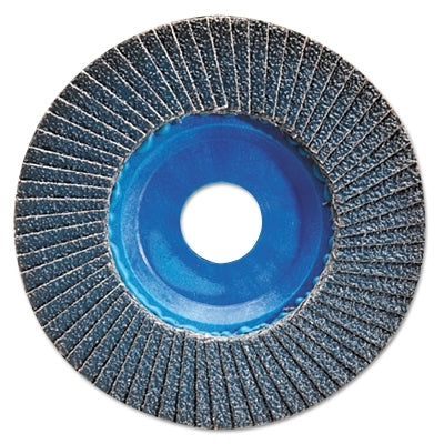 BlueFire R884P Flap Disc, 4-1/2 in dia, 80 Grit, 5/8 in to 11 Arbor, 13,300 RPM