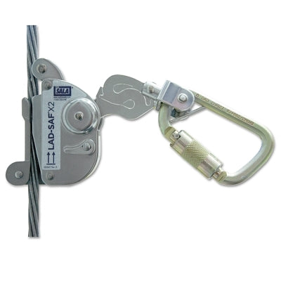 3M 6160030 Lad-Saf X2 Detachable Cable Sleeves, 11/16", Self-locking/Closing-Gate Connector