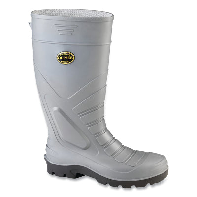 16 in PVC Gumboots, size 12, Steel Toe, Green
