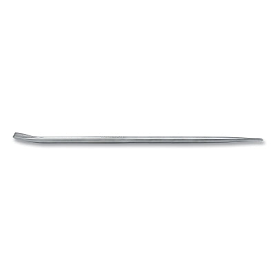 Plated Jimmy Bar, 25 in L, 3/4 in W Curved Tip, Metal