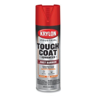 Tough Coat Advanced with Rust Barrier Technology Spray Paint, 15 oz, Safety Red, Gloss