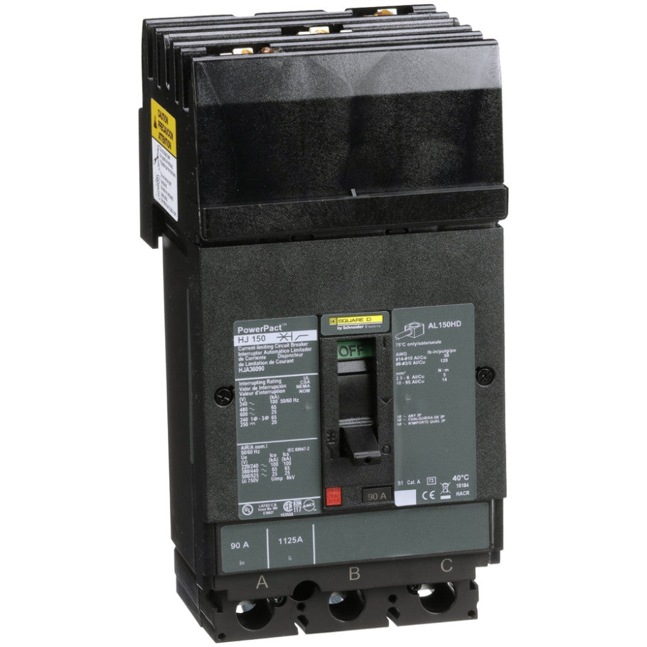 H-Frame 25kA AIR Thermal Magnetic 90A 600V 3-Pole Circuit Breaker