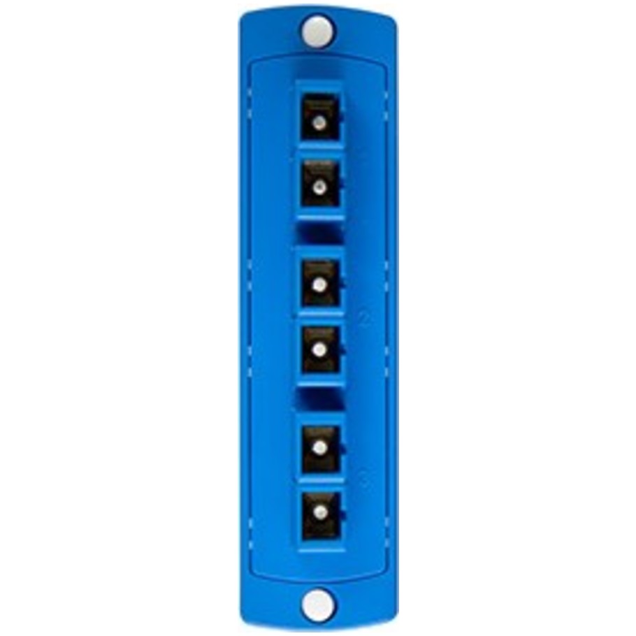 Opt-X Fiber Optic Adapter Plate SM Duplex 6 Fiber - Blue