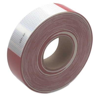 3M 051138-67535 Diamond Grade Conspicuity Marking 983 Series, Red/White, 2 in W x 150 ft L Roll, 983-326 Alternating 6 in