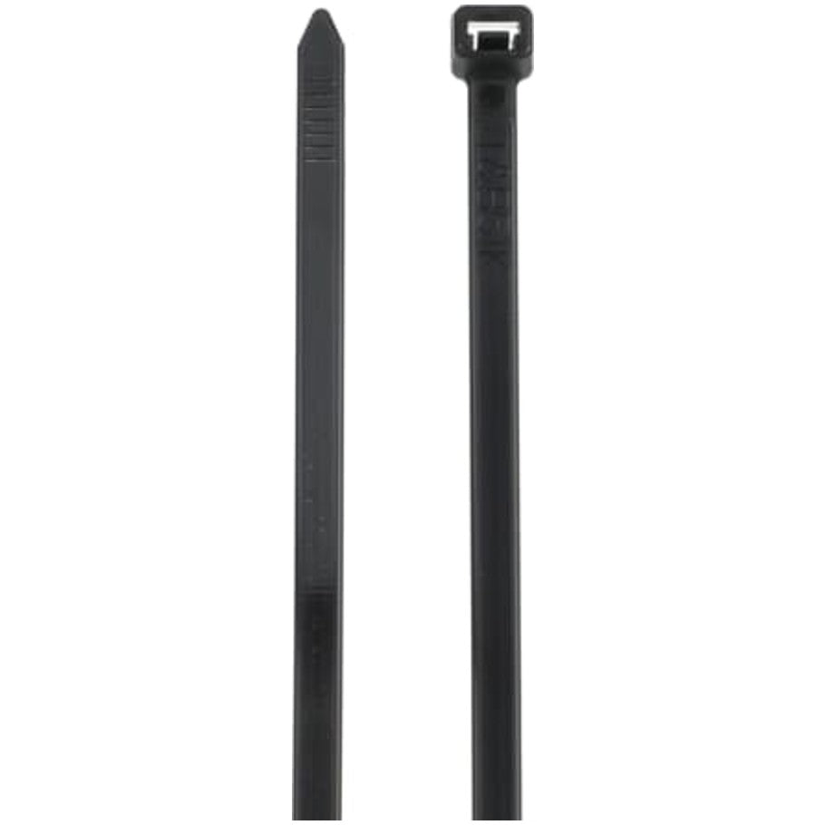 Catamount General Purpose Heavy Duty Cable Ties, UV Black Nylon, 11.10 L x 0.30 in. W,