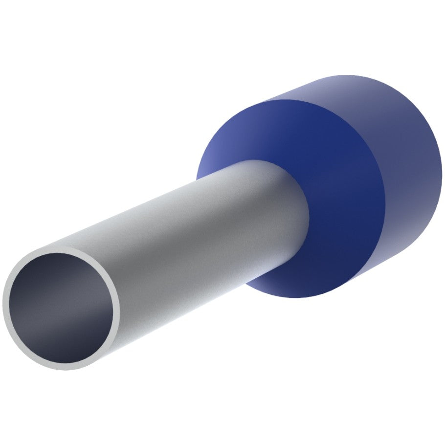 Insulated Ferrule, 14 AWG Wire Range, Copper, Blue