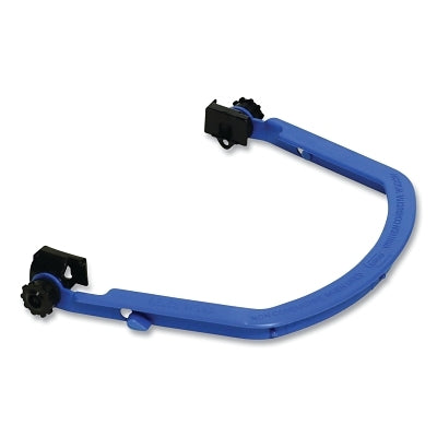 Face Shield Bracket, Slotted, Dielectric, Nylon, Used with C30/S51/S61/S62 Hard Hats, Black, with Blades