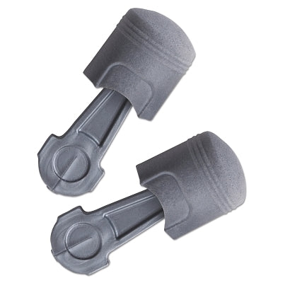 3M P1400 Pistonz Earplug, Polyurethane, Gray, Thumb-Grip, Uncorded