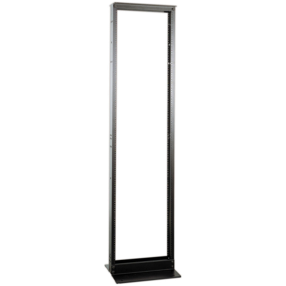 NEXTFRAME 2-Post Equipment Rack, Floor Mount, Aluminum, 45 RU, Black
