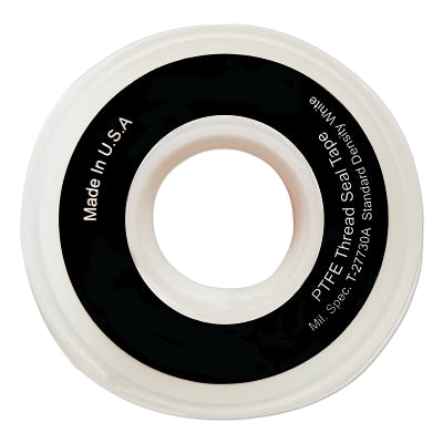 White PTFE Thread Sealant Tape, 1 in x 260 in L, Cert