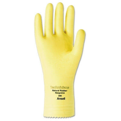 Technicians Gloves, Natural Latex/Neoprene Blend, Natural, 8