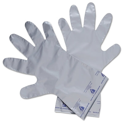 Silver Shield Chemical-Resistant Gloves, Size 6, Silver