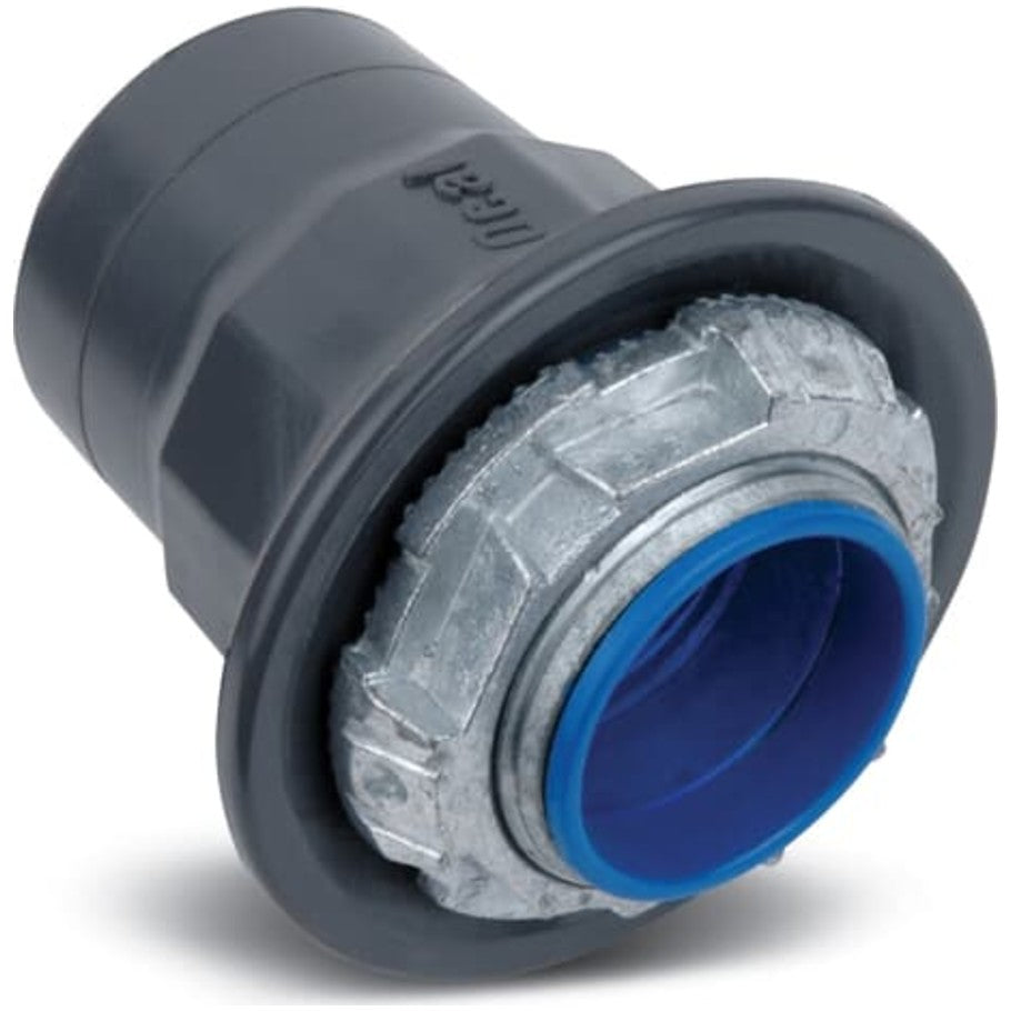 Ocal-Blue Conduit Hub, PVC Coated Zinc, Insulated 105  176;, 1-1/4 in.