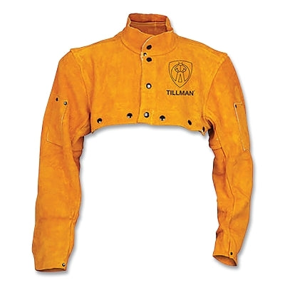 Leather Cape, Snaps, Small, Brown