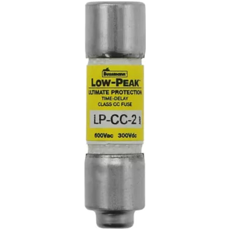 Low-Peak LP-CC Series Class CC Time Delay Fuse, Rejection, Current-Limiting, 2A, 600Vac/300Vdc, 13/32 x 1-1/2 in.