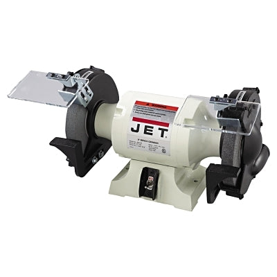 Bench Grinder, 8 in, 1 hp, Single Phase, 3450 rpm