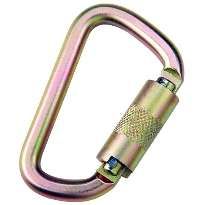 3M 2000112 Saflok Carabiners, 11/16 in, Self-locking/Closing-Gate Connector