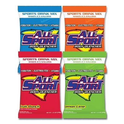 Sports Drink Mix Pouches, Assorted Flavors, 2.5 gal