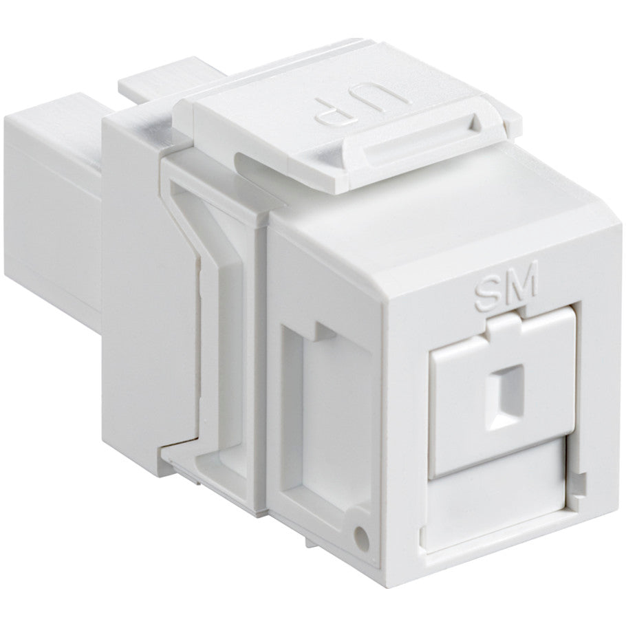 QuickPort Fiber Optic SC Adapter, White