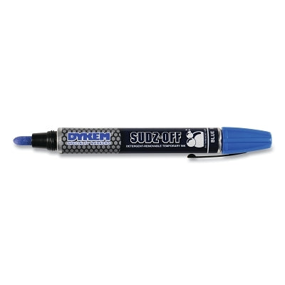 SUDZ OFF Detergent Removable Temporary Marker, Blue, Threaded Cap Tip