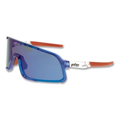 Hulk HK4 Series Safety Glasses, Blue Diamond Mirror, MAX3 Hard Coating, Polarized, Bomb Pop Polycarbonate Frame