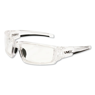 Hypershock Safety Eyewear, Clear Polycarbonate Lens, HydroShield AF, Clear Ice Polycarbonate Frame