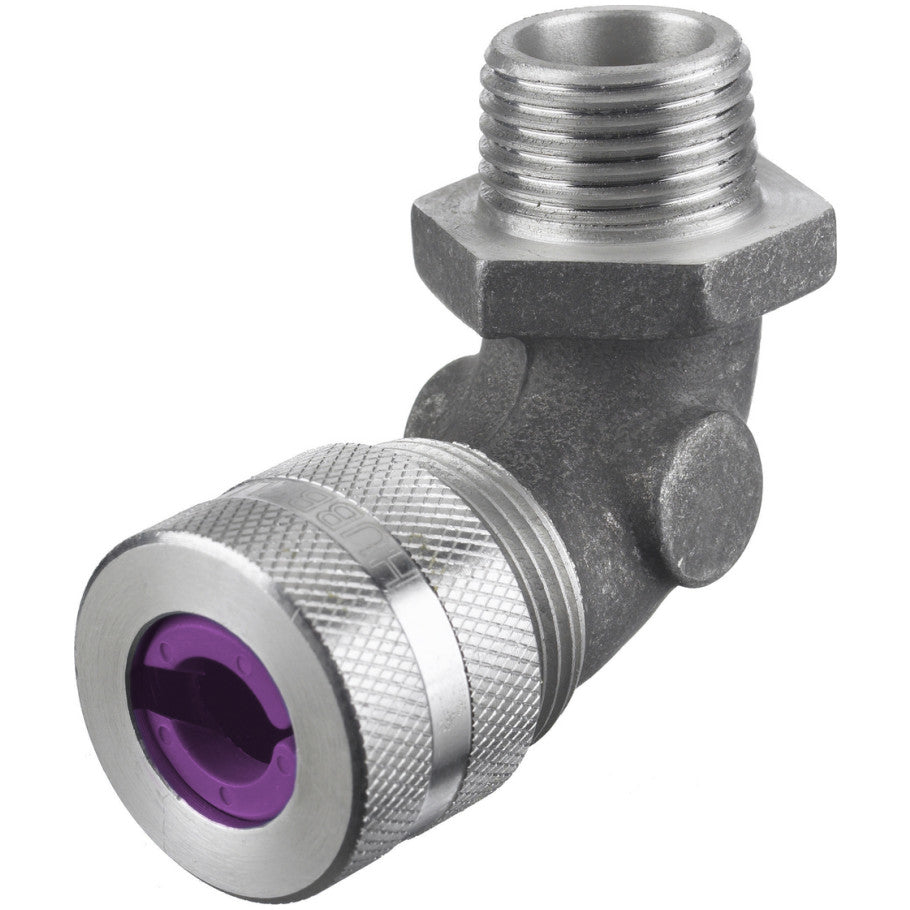 Kellems 90  176; Male Cord Connector, Machined Aluminum, 90  176;, 1 in., 0.750 to 0.880 in.