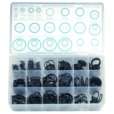 Metric O-Ring Assortments, Buna-N, 350 per set
