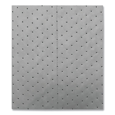 Sorbent Pads and Rolls, 18 in L x 16 in W, Universal, Laminated Extra Heavy, Three-Ply, Gray, Pads