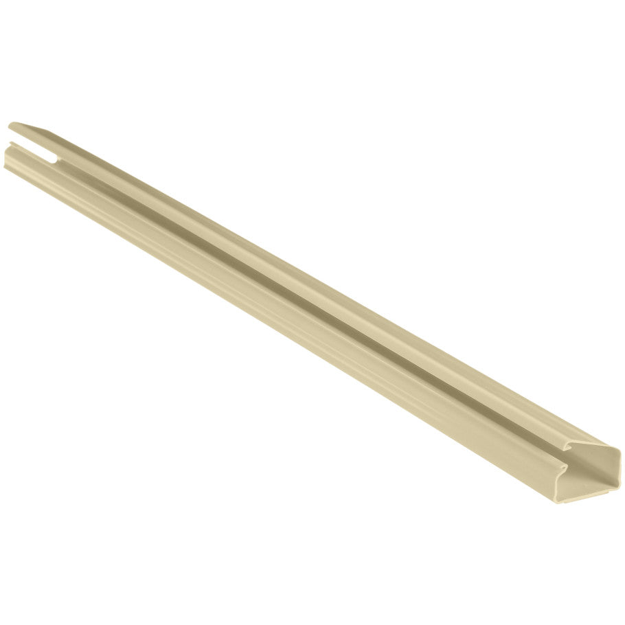 Pan-Way LD10 Non-Metallic 1-Piece Latching  Surface Raceway With Adhesive Backing, Electic Ivory, 6 ft.