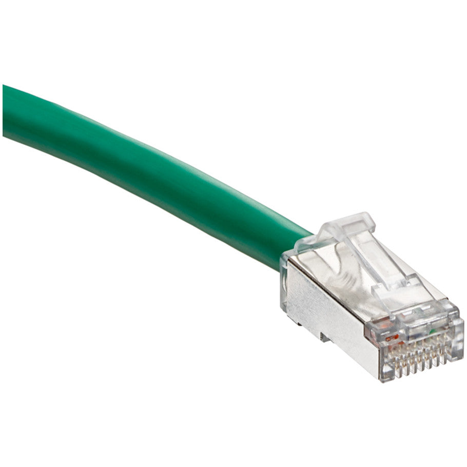 Atlas-X1 Cat 6A Shielded SlimLine Boot Patch Cord, 10 ft., Green