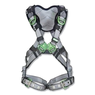 V-FIT Full-Body Harness, Back D-Ring, Super XL, QC Chest/Leg Strap Buckles, Shoulder Padding