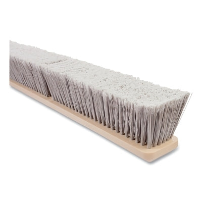 Silver Flagged Tip Polystyrene Floor Brush, 3724-PB-LH, 3 in Trim x 24 in L, Plastic, Brush Head Only